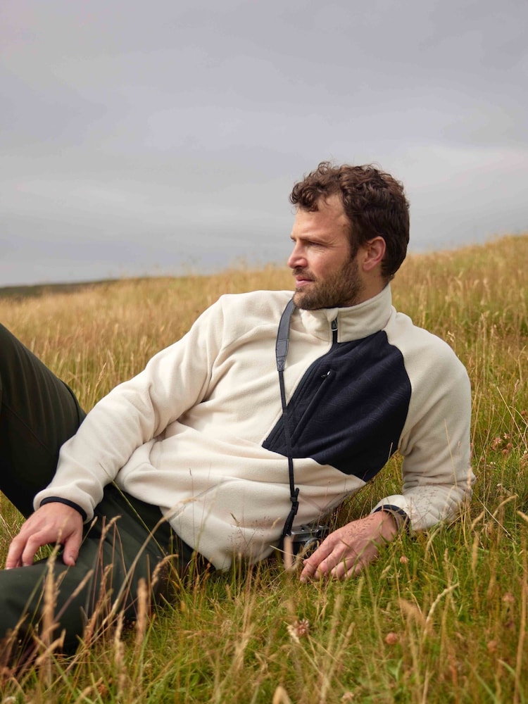 Tog 24 Cream Barker Midweight Microfleece Half Zip Pullover Fleece - Image 1 of 8 Tog 24 Cream Barker Midweight Microfleece Half Zip Pullover Fleece - Image 1 of 8