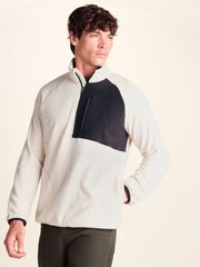 Tog 24 Cream Barker Midweight Microfleece Half Zip Pullover Fleece - Image 2 of 8