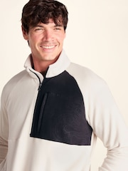 Tog 24 Cream Barker Midweight Microfleece Half Zip Pullover Fleece - Image 6 of 8
