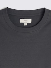 MOSS Grey Heavy Weight 100% Cotton Crew Neck T-Shirt - Image 5 of 5