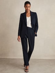Reiss Navy Gabi Slim Fit Suit Trousers - Image 1 of 7
