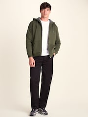 Zeleno - Tog 24 Ramsey Supersoft Sherpa Lined Zip Hoodie - Slika 2 od 6
