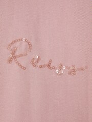 Reiss Pink Remi 13-14 yrs Colourblock Varsity Bomber Jacket - Image 4 of 4