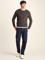 Brun - Tog 24 Ethan Rund hals Knit Jumper - Bild 2 av 6