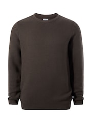 Brun - Tog 24 Ethan Rund hals Knit Jumper - Bild 6 av 6