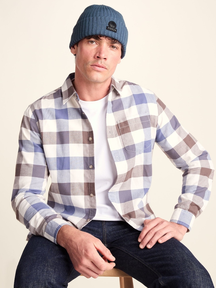 Tog 24 Blue Burke Knitted Hat - Image 2 of 5 Tog 24 Blue Burke Knitted Hat - Image 2 of 5