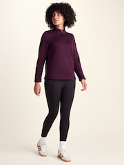 Ljubičasto - Tog 24 Pearson Knitlook Zipneck Deep Fleece - Slika 2 od 7