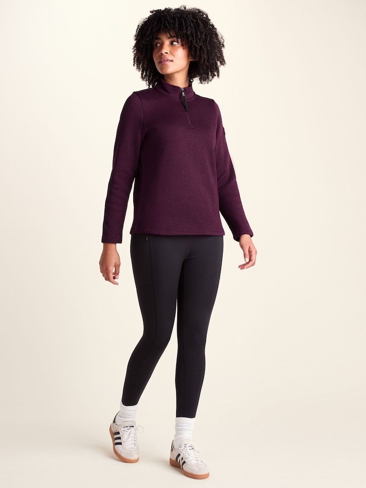 Ljubičasto - Tog 24 Pearson Knitlook Zipneck Deep Fleece - Slika 2 od 7 Ljubičasto - Tog 24 Pearson Knitlook Zipneck Deep Fleece - Slika 2 od 7
