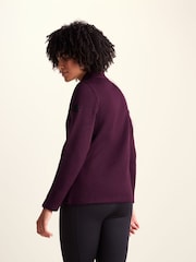 Ljubičasto - Tog 24 Pearson Knitlook Zipneck Deep Fleece - Slika 3 od 7