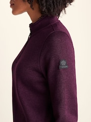 Ljubičasto - Tog 24 Pearson Knitlook Zipneck Deep Fleece - Slika 6 od 7