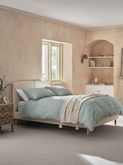 Chunky Chenille Natural Oyster Hove Upholstered Bed Frame - Image 1 of 7