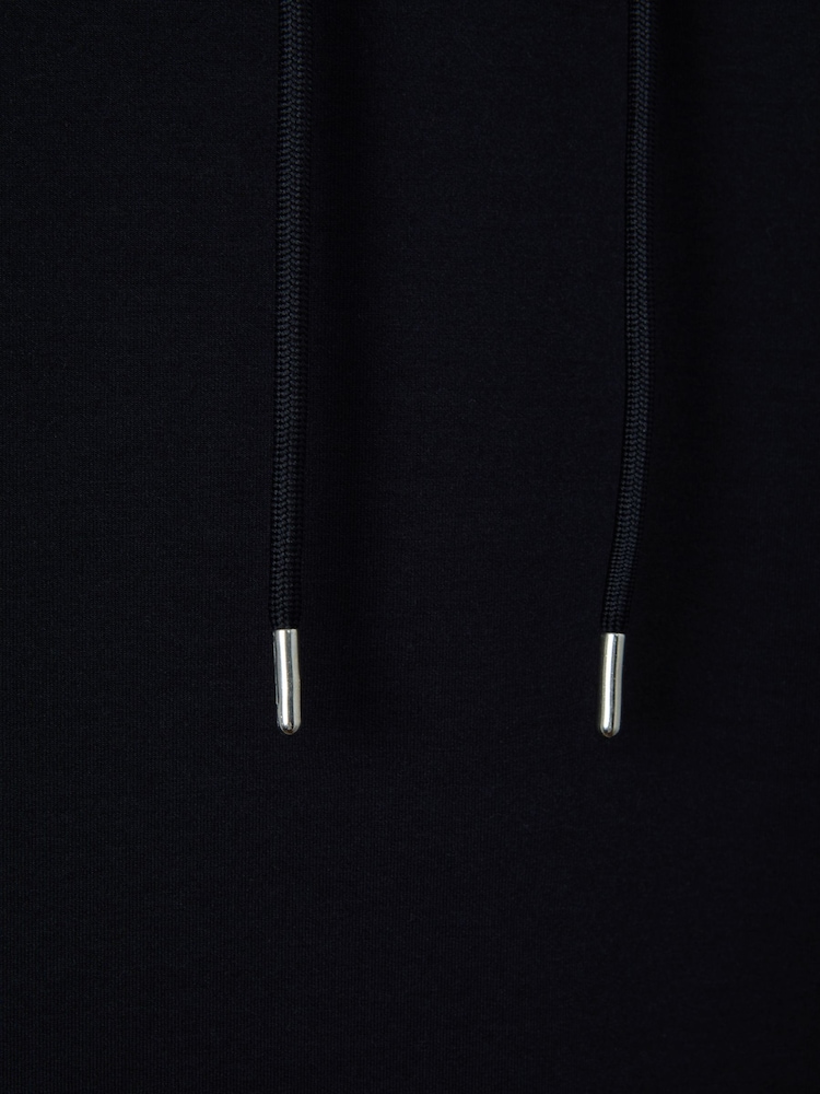 Bleu marine - Sweat à capuche en jersey interlock Reiss Fabien - Image 6 of 7