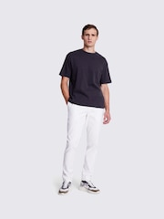 Schwarz - MOSS Heavy Weight 100% Baumwoll-T-Shirt mit Rundhalsausschnitt - Bild 3 von 5