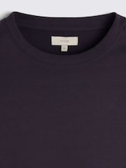 Schwarz - MOSS Heavy Weight 100% Baumwoll-T-Shirt mit Rundhalsausschnitt - Bild 5 von 5