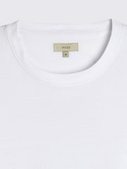 Weiß - MOSS Heavy Weight 100% Baumwoll-T-Shirt mit Rundhalsausschnitt - Bild 5 von 5