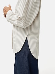 Jigsaw Cotton Poplin Stripe Shirt - Image 4 of 6