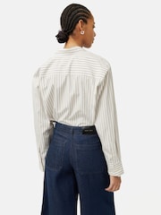 Jigsaw Cotton Poplin Stripe Shirt - Image 5 of 6