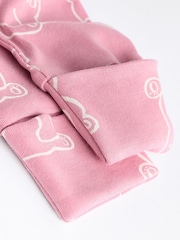 Pink Baby 100% Cotton Printed 3 Pack Sleepsuits (0-2yrs) - Image 12 of 12