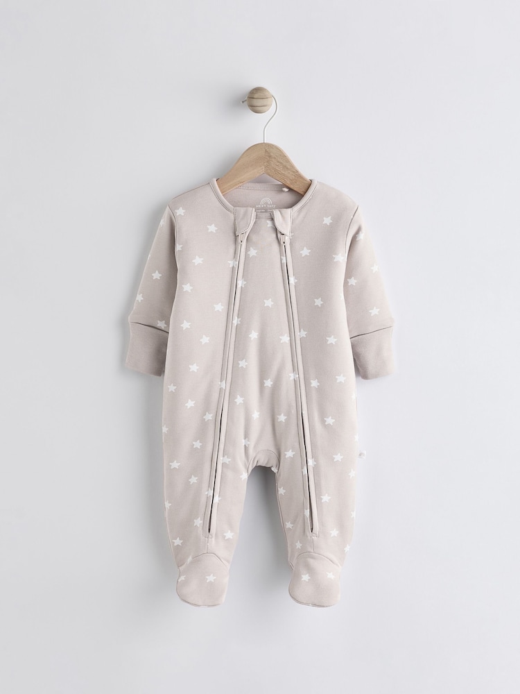 Neutral 2.5 Tog Wadded Zip Sleepsuit - Image 1 of 2