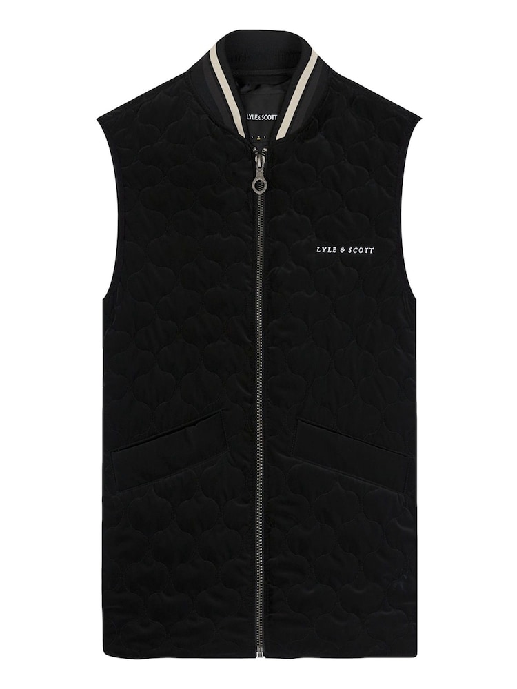 Lyle & Scott Black Quilted Gilet - Image 1 of 5