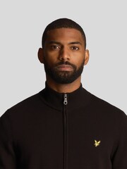 Lyle & Scott Black 100% Cotton Full Zip Jumper - Image 4 of 4
