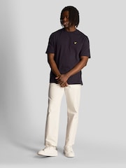 Lyle & Scott Blue Oversized 100% Cotton T-Shirt - Image 3 of 5