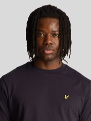 Lyle & Scott Blue Oversized 100% Cotton T-Shirt - Image 4 of 5