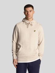 Lyle & Scott Cream 100% Cotton Pullover Hoodie - Image 1 of 5