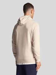 Lyle & Scott Cream 100% Cotton Pullover Hoodie - Image 2 of 5
