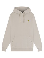 Lyle & Scott Cream 100% Cotton Pullover Hoodie - Image 5 of 5