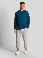 Lyle & Scott Blue 100% Cotton Crew Neck Sweatshirt - Image 3 of 5