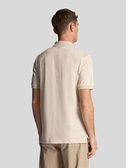 Lyle & Scott Cream Slub Polo Shirt - Image 3 of 5