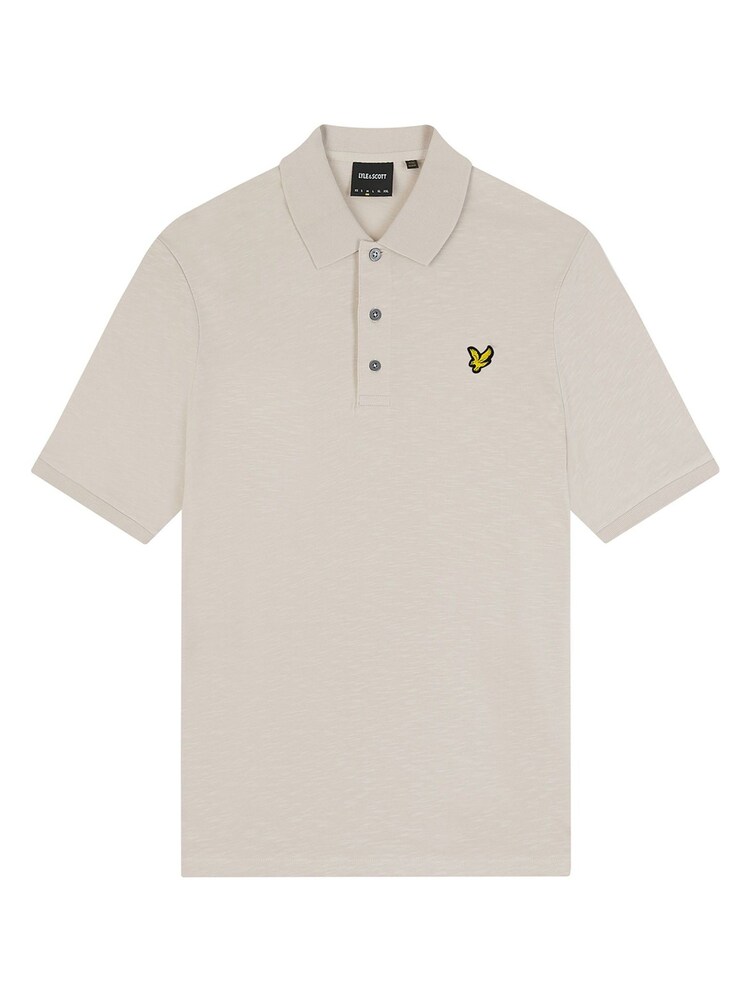 Lyle & Scott Cream Slub Polo Shirt - Image 5 of 5