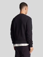 Lyle & Scott Charcoal Black Crew Neck Cotton Sweatshirt - Image 2 of 4