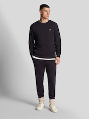 Lyle & Scott Charcoal Black Crew Neck Cotton Sweatshirt - Image 3 of 4