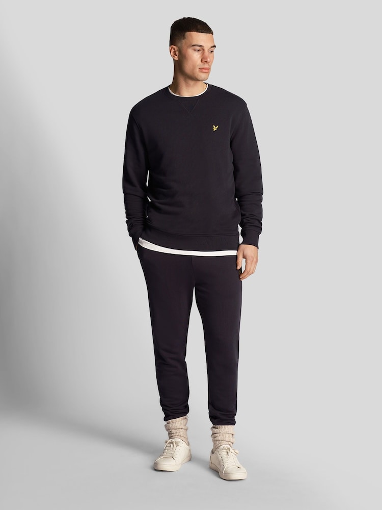 Lyle & Scott Charcoal Black Crew Neck Cotton Sweatshirt - Image 3 of 4
