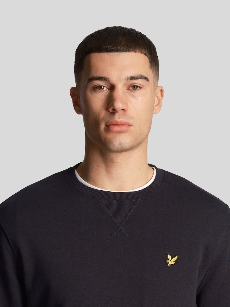 Lyle & Scott Charcoal Black Crew Neck Cotton Sweatshirt - Image 4 of 4