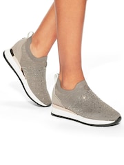 KG Kurt Geiger Grey Trainers - Image 1 of 5