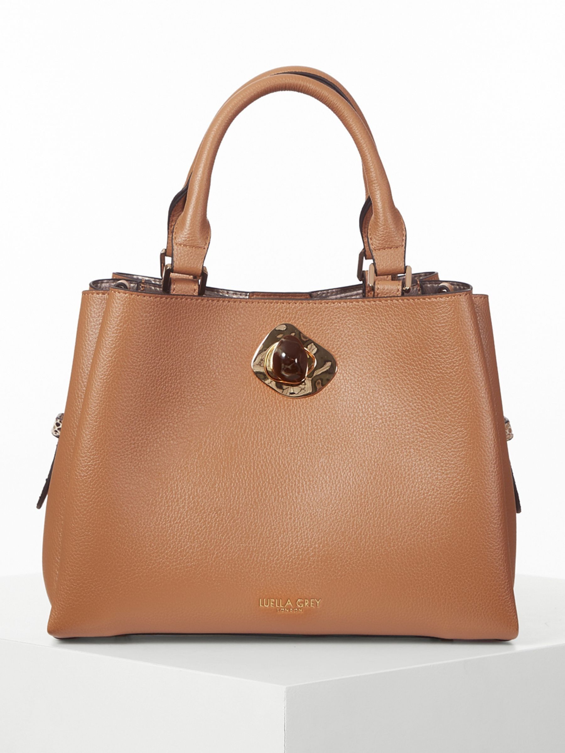 Buy Luella Grey Brown Margaux Tote Cross body Bag from Next Luxembourg