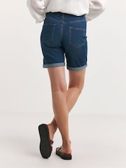 JD Williams Blue 24/7 Denim Knee Shorts - Image 3 of 4