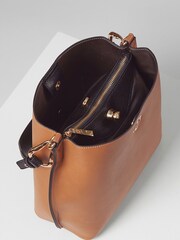 Luella Grey Brown Celia Hobo Tote Bag - Image 4 of 4