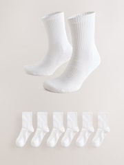 White Essential Sports Socks 6 Pack - Image 1 of 5