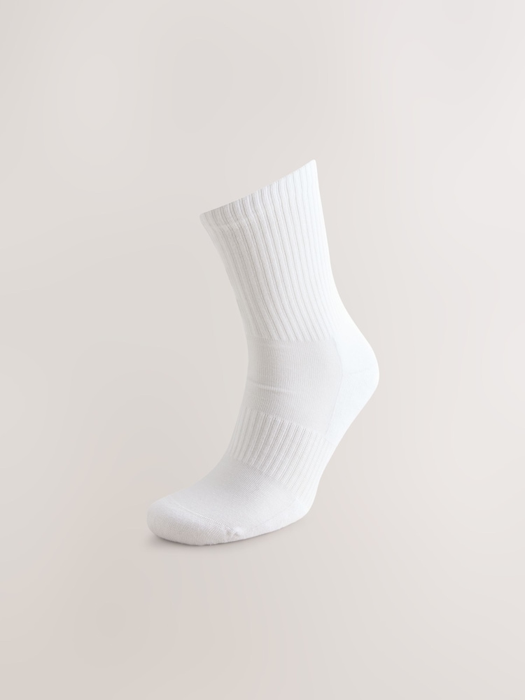 White Essential Sports Socks 6 Pack - Image 2 of 5