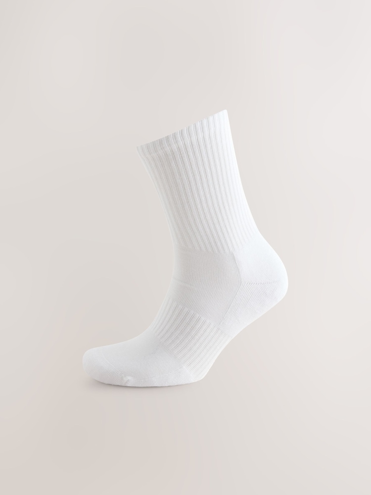 White Essential Sports Socks 6 Pack - Image 3 of 5