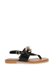 Steve Madden Genie Black Sandals - Image 1 of 6