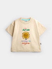 JoJo Maman Bébé The Future Belongs to Everyone Graphic T-Shirt - Image 1 of 6