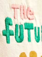 JoJo Maman Bébé The Future Belongs to Everyone Graphic T-Shirt - Image 6 of 6