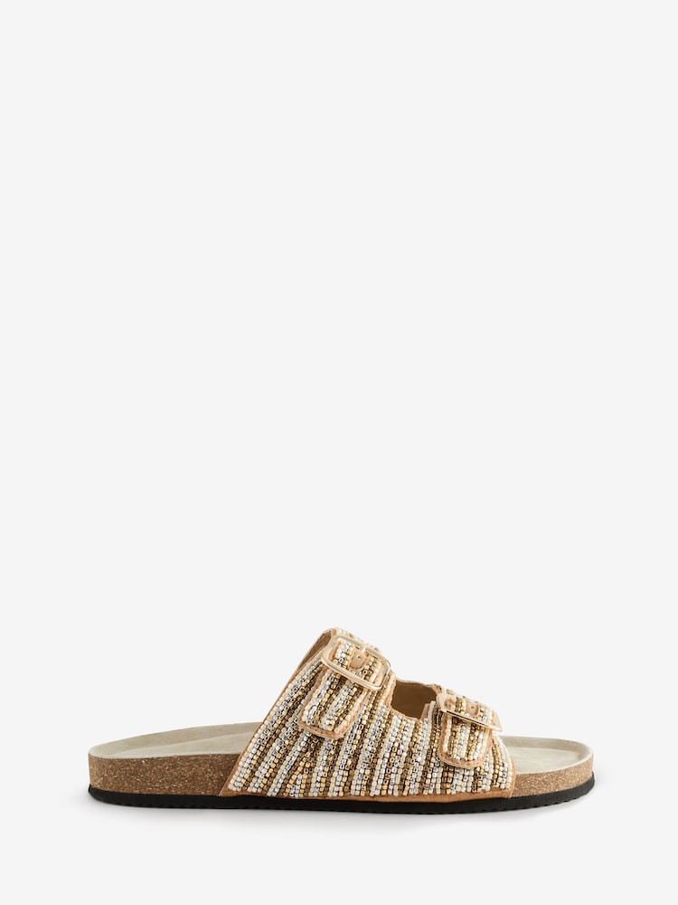 Accessorize Beaded Buckle Strap Sandals - Obraz 2 z 2 Accessorize Beaded Buckle Strap Sandals - Obraz 2 z 2