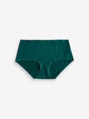 Red/Navy/Green Midi Microfibre Knickers 5 Pack - Image 5 of 10