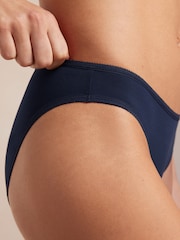 Red/Navy/Green High Leg Microfibre Knickers 5 Pack - Image 4 of 9